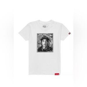 The Marathon Clothing Men’s 100% cotton Nipsey Hussel Crenshaw white Small